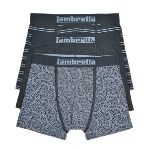 Lambretta Mens Paisley Boxer Shorts (Pack of 3) / Navy/Blue